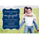 Navy Together Forever Engagement Invitations Image 4 of 5